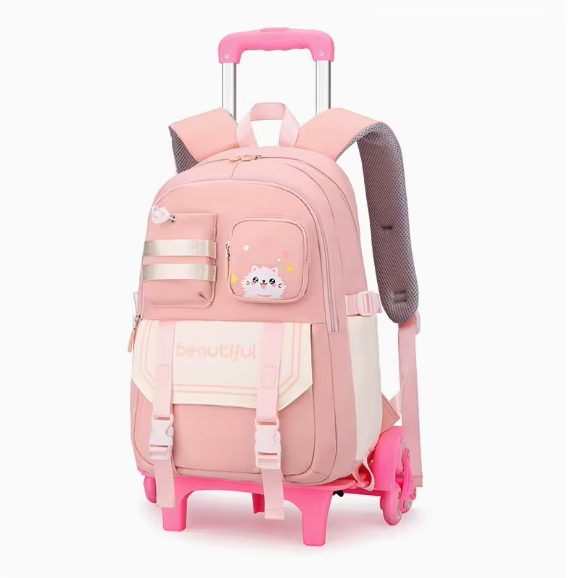 Foldable Rolling Luggage Bag - kids School Rolling backpack For teenager