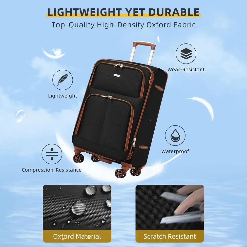 5-Piece Expandable Suitcase Se - đánh giá và giá Expandable Hard Shell Luggage Set