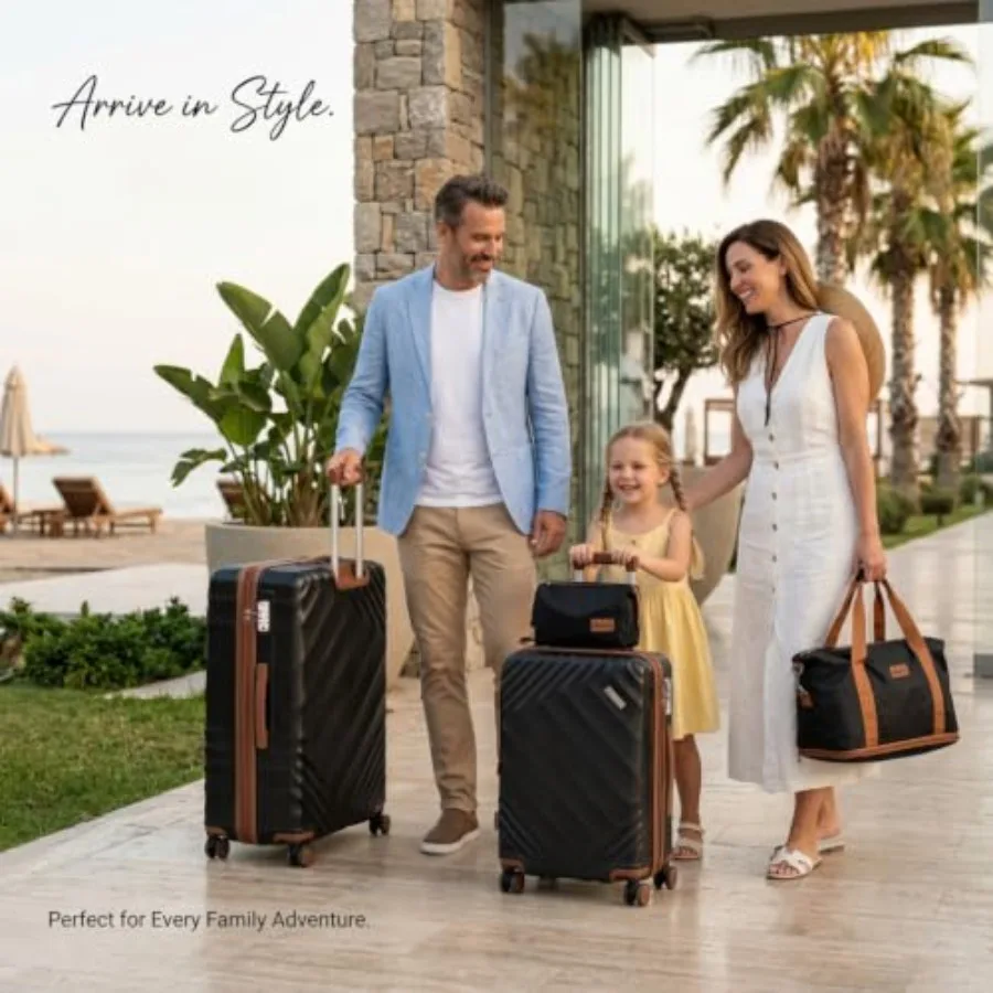 5-Piece Hard Shell Expandable  - đánh giá và giá Expandable Hard Shell Luggage Set