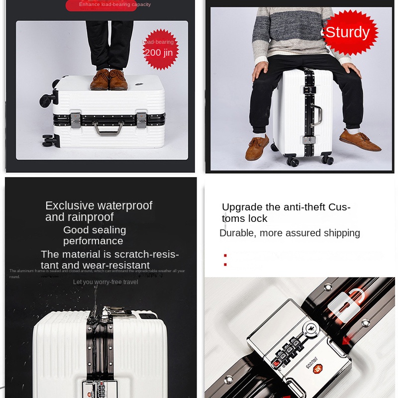 Aluminium-framed Suitcases for - đánh giá và giá Spinner Wheel Rolling Suitcase 20 Inch