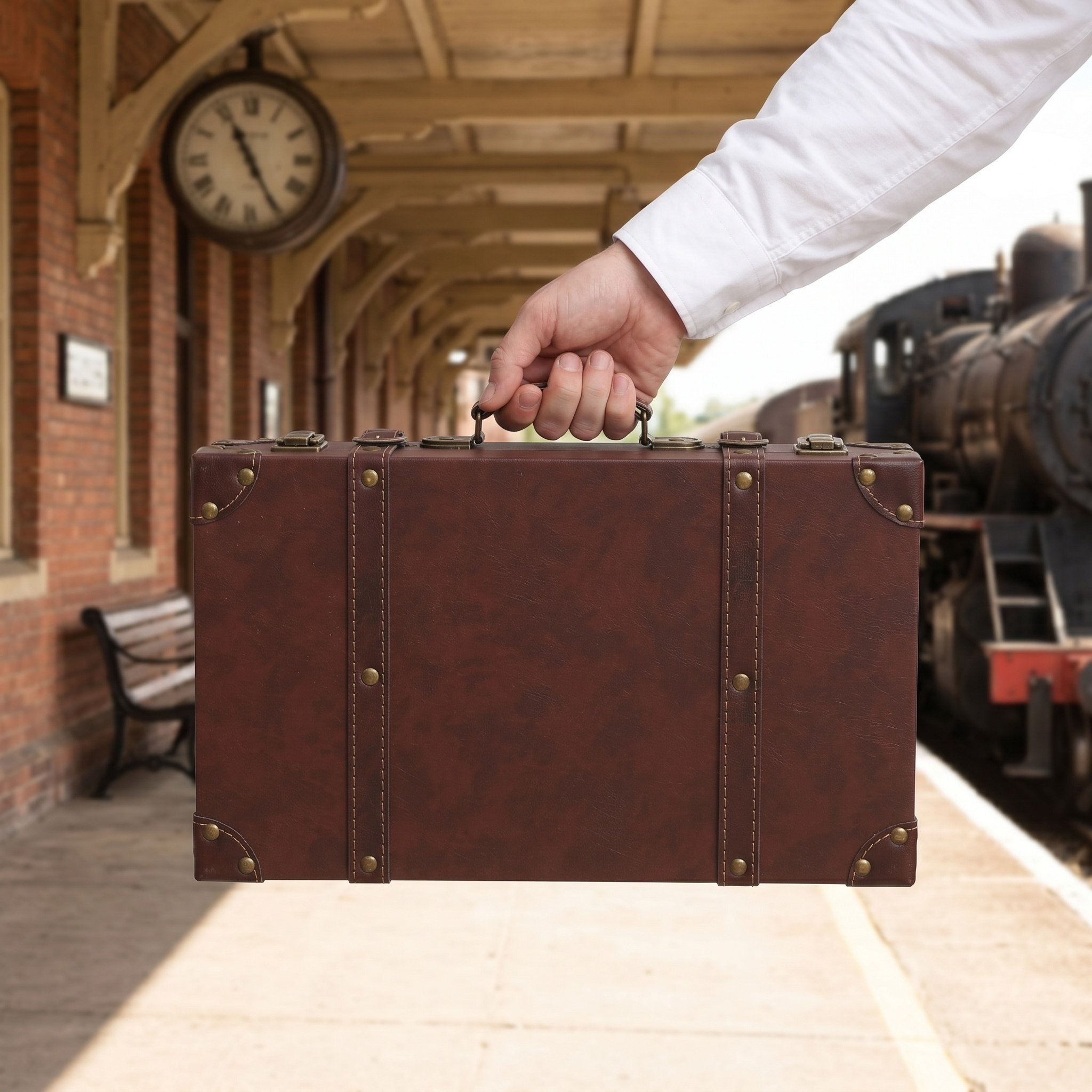 Retro Vintage Suitcase Trunk D - đánh giá và giá Retro Vintage Trunk Suitcase
