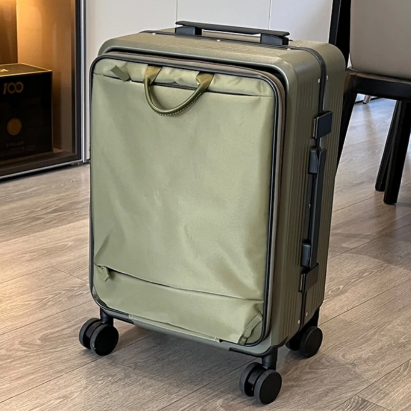 2-in-1 Suitcase Detachable Bac - đánh giá và giá Aluminum Frame Carry On Luggage