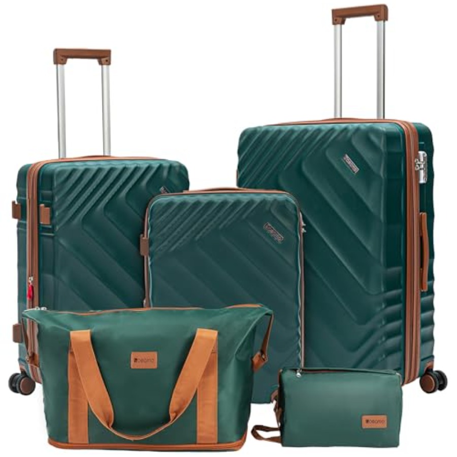 5-Piece Hard Shell Expandable  - đánh giá và giá Expandable Hard Shell Luggage Set