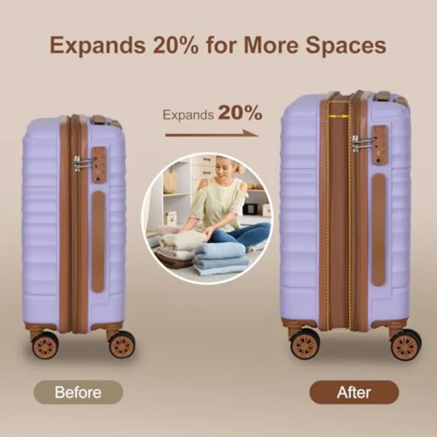 3-Piece Expandable Luggage Set - đánh giá và giá Expandable Hard Shell Luggage Set